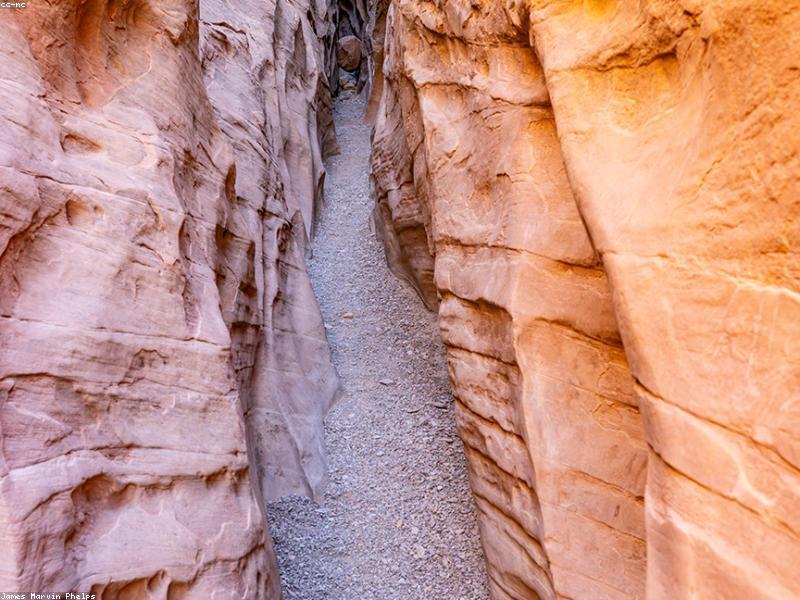 Hiker standing on a cliff edge looking at a vast canyon, adventurous vibe